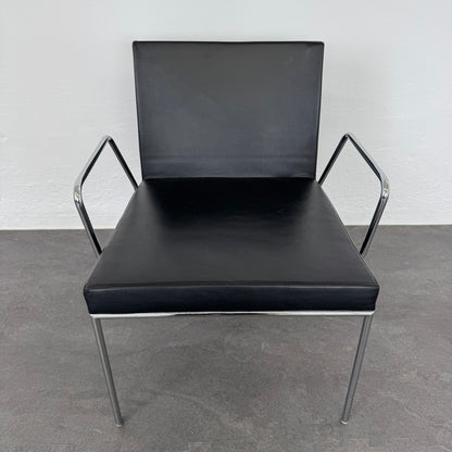 Accademia Fina Lounge-Sessel mit Leder Schwarz - 6036789