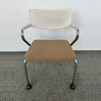 Vitra Visaroll 2 Stuhl Stoffbezug Cognac - 6036791