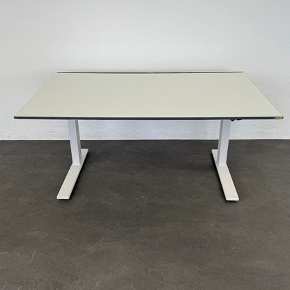 Lista Office LO Extend Schreibtisch Tischplatte Weiss mit anthraziter Kante - 6036808