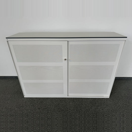 Lista Storage Twin Schiebetür-Aktenschrank Metall Weiss 