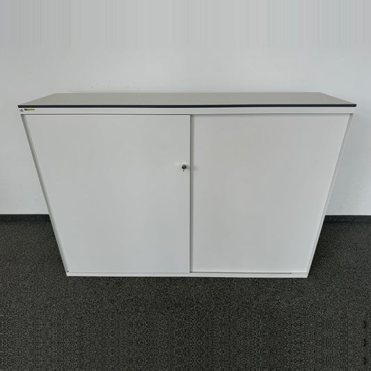 Lista Storage Twin Schiebetür-Aktenschrank Metall Weiss 
