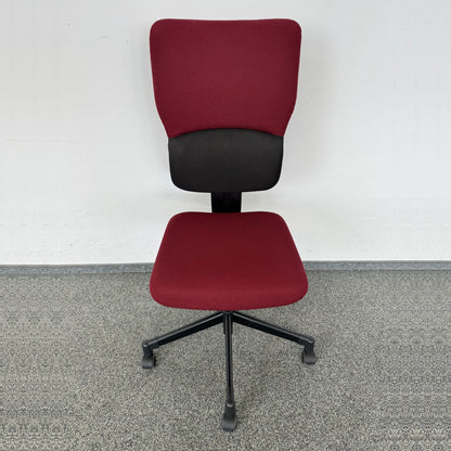 Steelcase Let's B Bürodrehstuhl Stoffbezug Bordeaux und Schwarz - 6036866