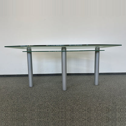 Top Design Clear Sitzungstisch Frontansicht Flach - 6036967