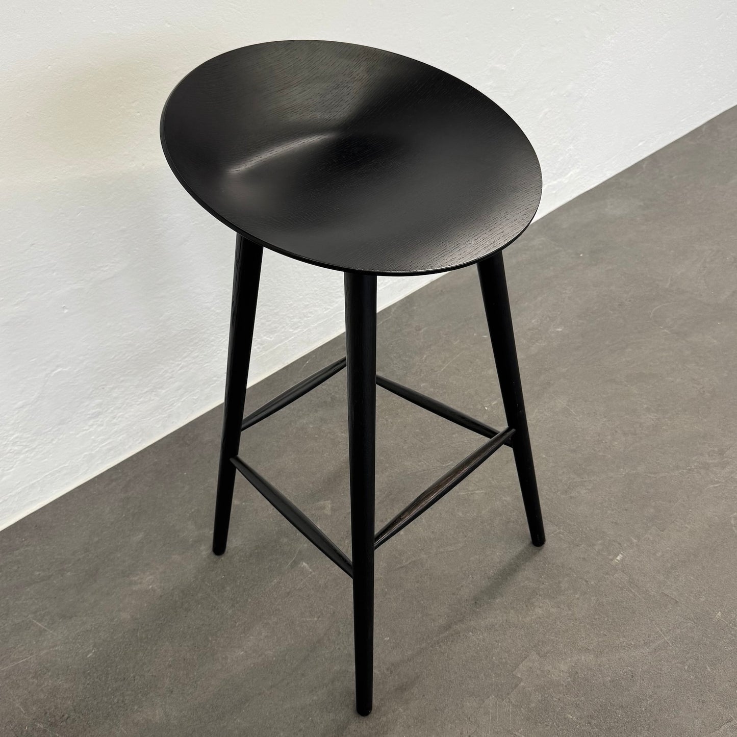 Girsberger Musa Barhocker mit Holzgestell Schwarz - 6036993