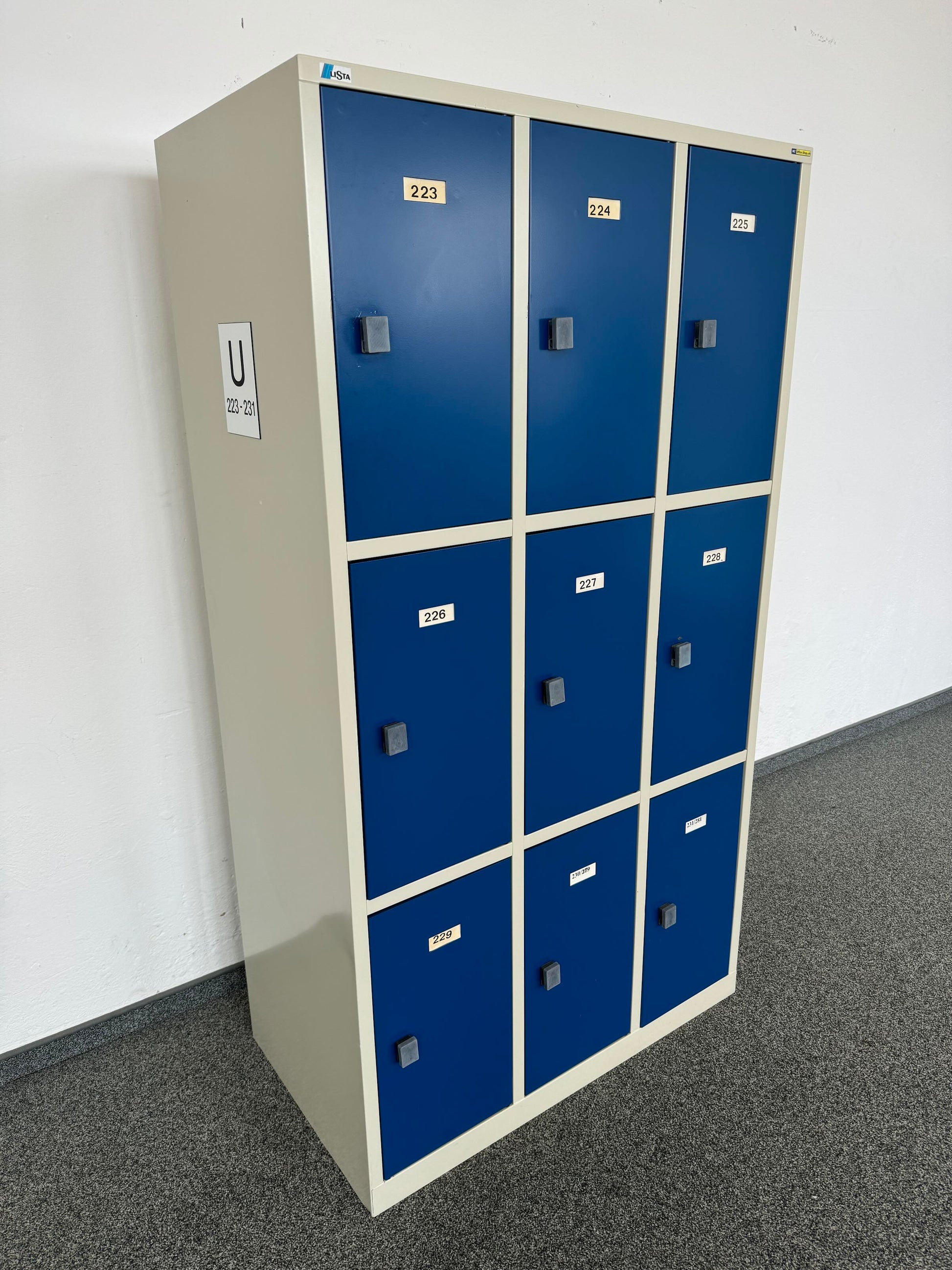 Lista Office Locker Flügeltür-Schrank mit 9 Fächern