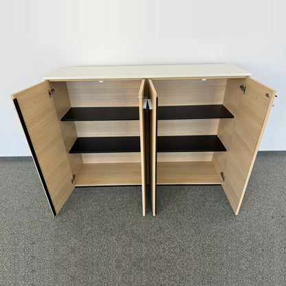 Echo Doppel-Flügeltür-Aktenschrank Fronansicht mit geöffneten Türen - 6037076