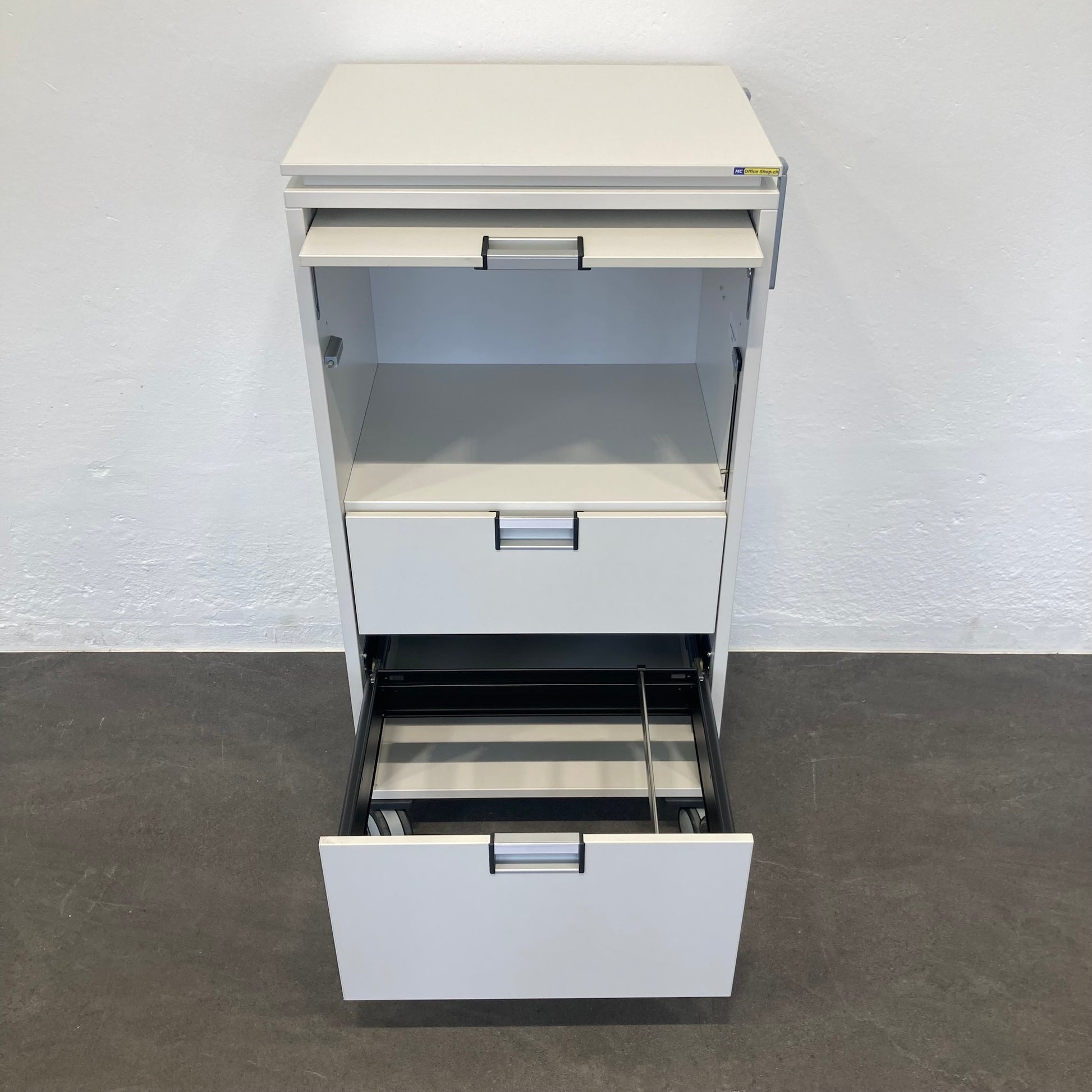 Steelcase Moby Roll-Caddy mit Klappe A4 offen - 6037080