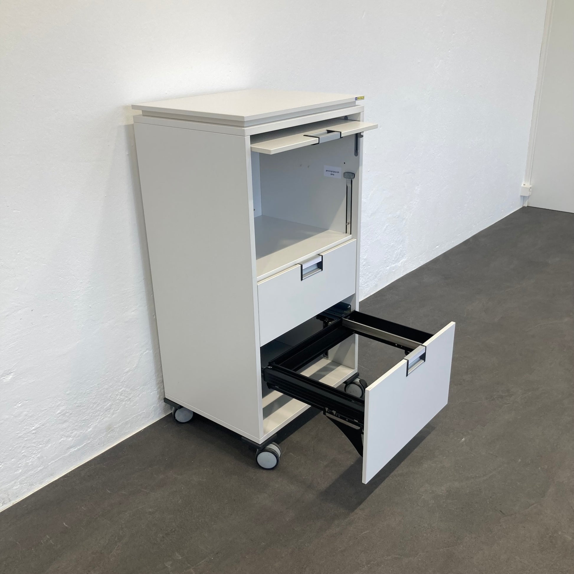 Steelcase Moby Roll-Caddy mit Schublade A4 offen - 6037080