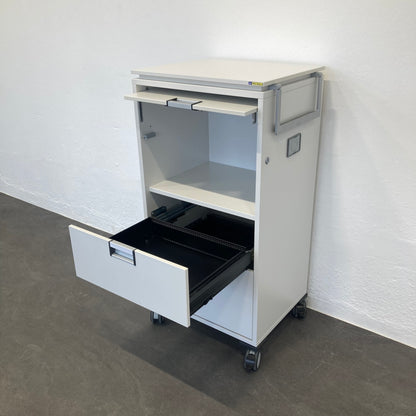Steelcase Moby Roll-Caddy mit Breitschublade A6 offen - 6037080