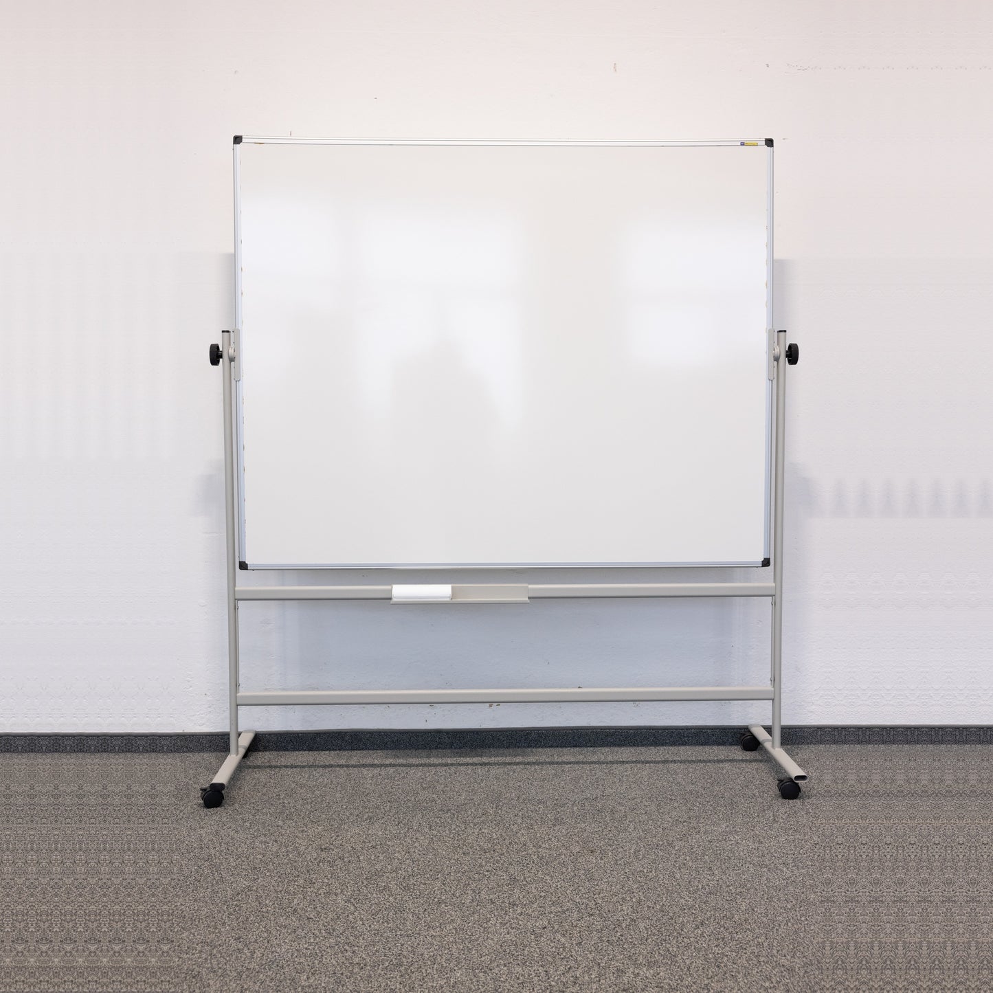 Maul Tafelständer fahrbar Whiteboard Silbergrau