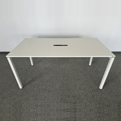 Ergodata Line Desk Sitzungstisch Spanplatte Weiss - 6037121