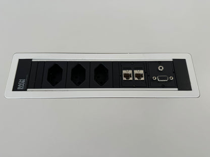 Ergodata Line Desk Sitzungstisch mit Bachmann Dose - 6037121