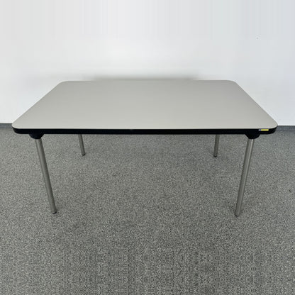 Top Design Free Klapptisch Leichtbauplatte Grau/Schwarz - 6037138