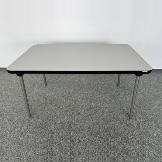 Top Design Free Klapptisch Leichtbauplatte Grau/Schwarz