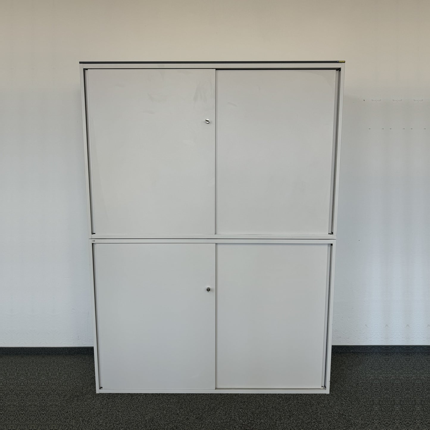 Lista Storage Schiebetür-Aktenschrank Metall Weiss