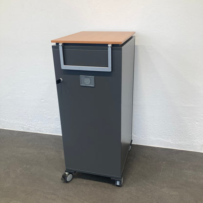  Steelcase Moby Roll-Caddy seitliche Ansicht mit Zugbügel - 6037234