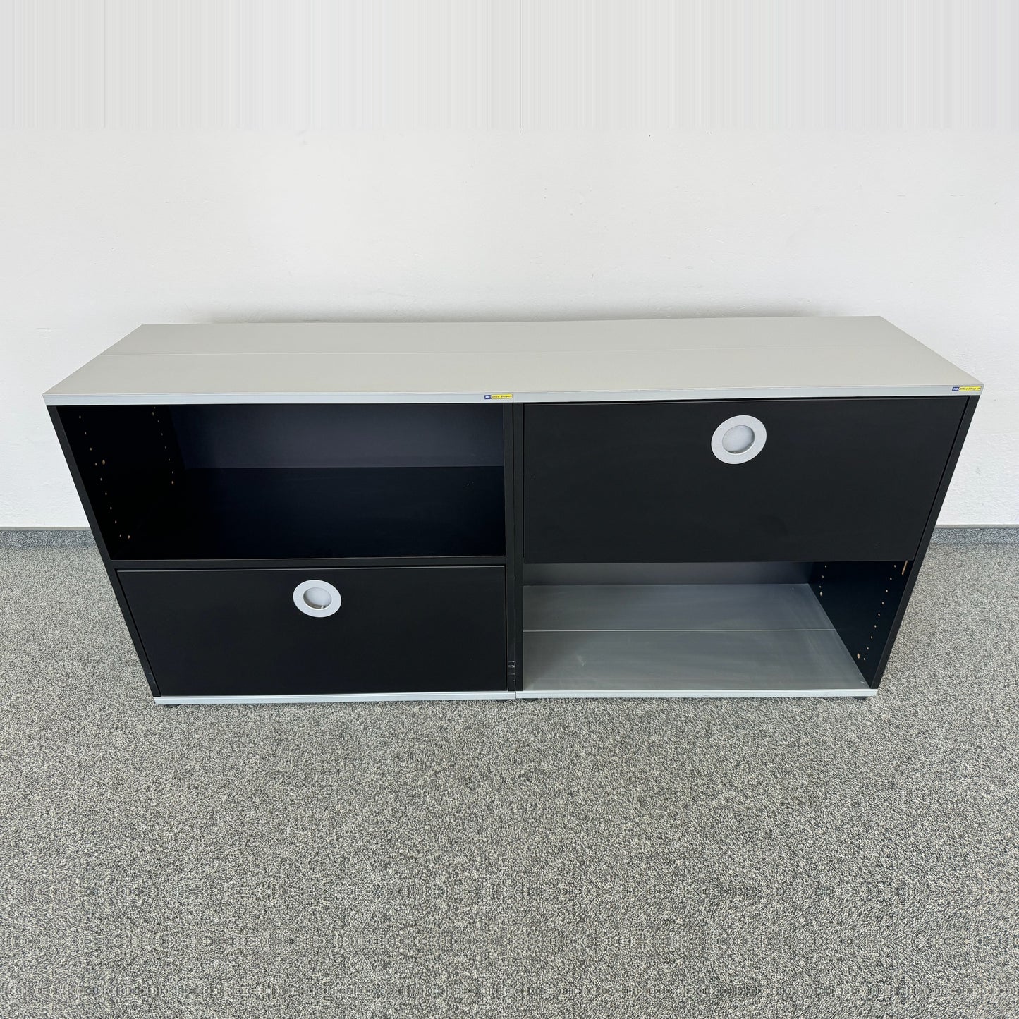Denz D3 Sideboard MDF Schwarz 1600 mm breit