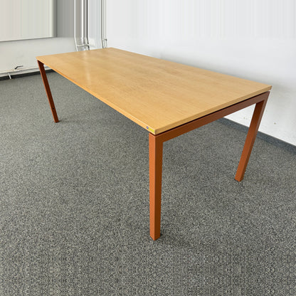 Lista Office Motion Schreibtisch mit kupferbraunem Gestell - 6037261