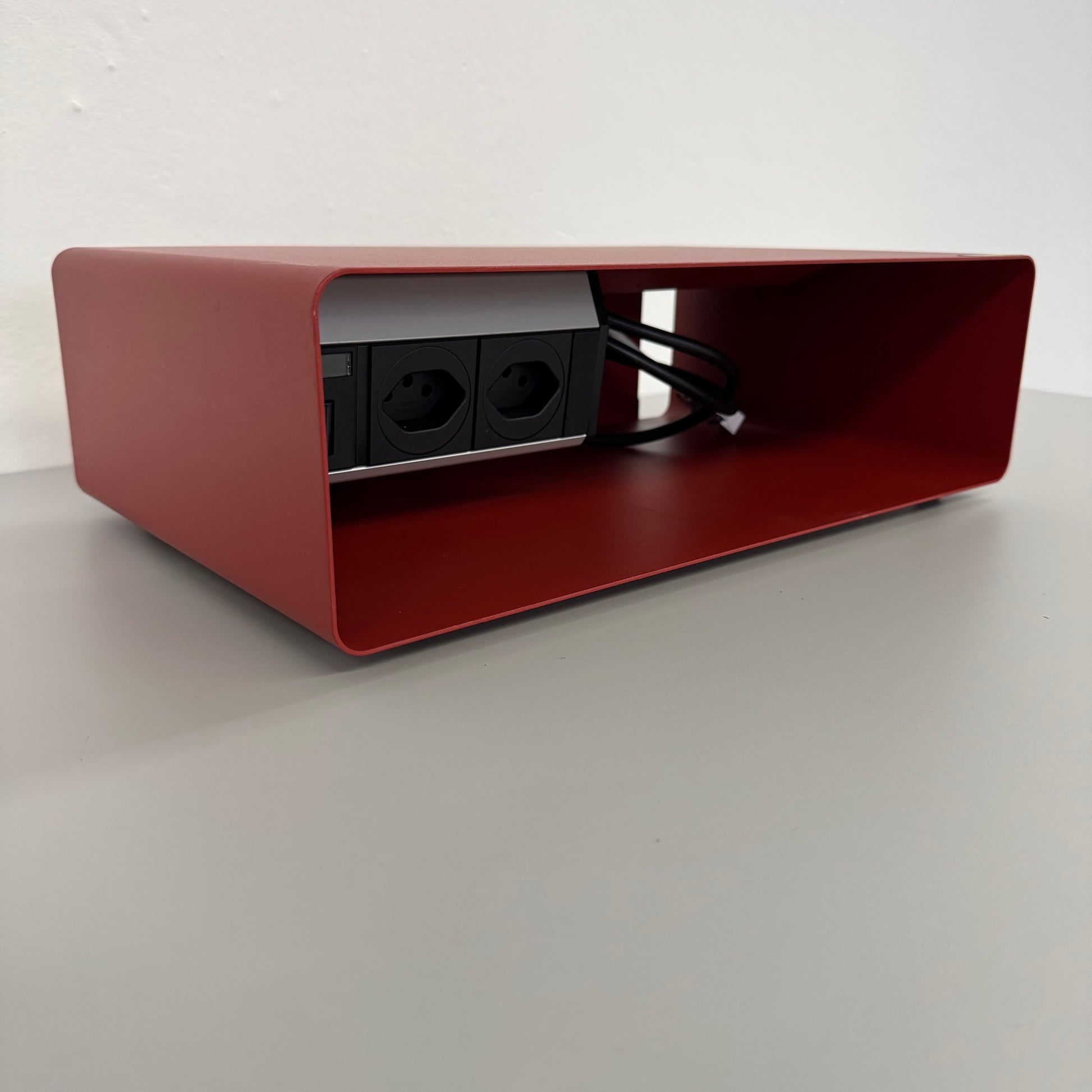 Lista Office LO Plug Ablagefach mit Doppelsteckdose + RJ-45 Anschluss