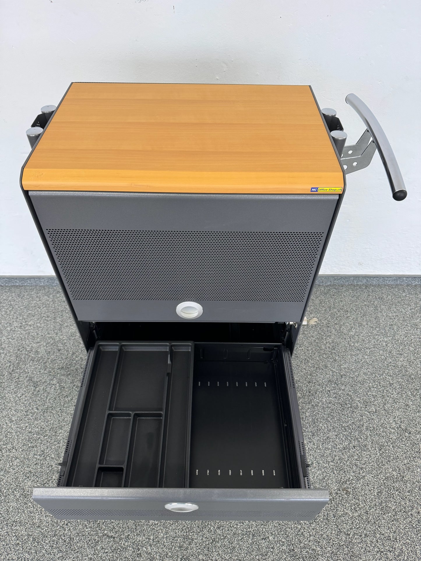 Ergodata Take Off Roll-Caddy Breitschublade offen