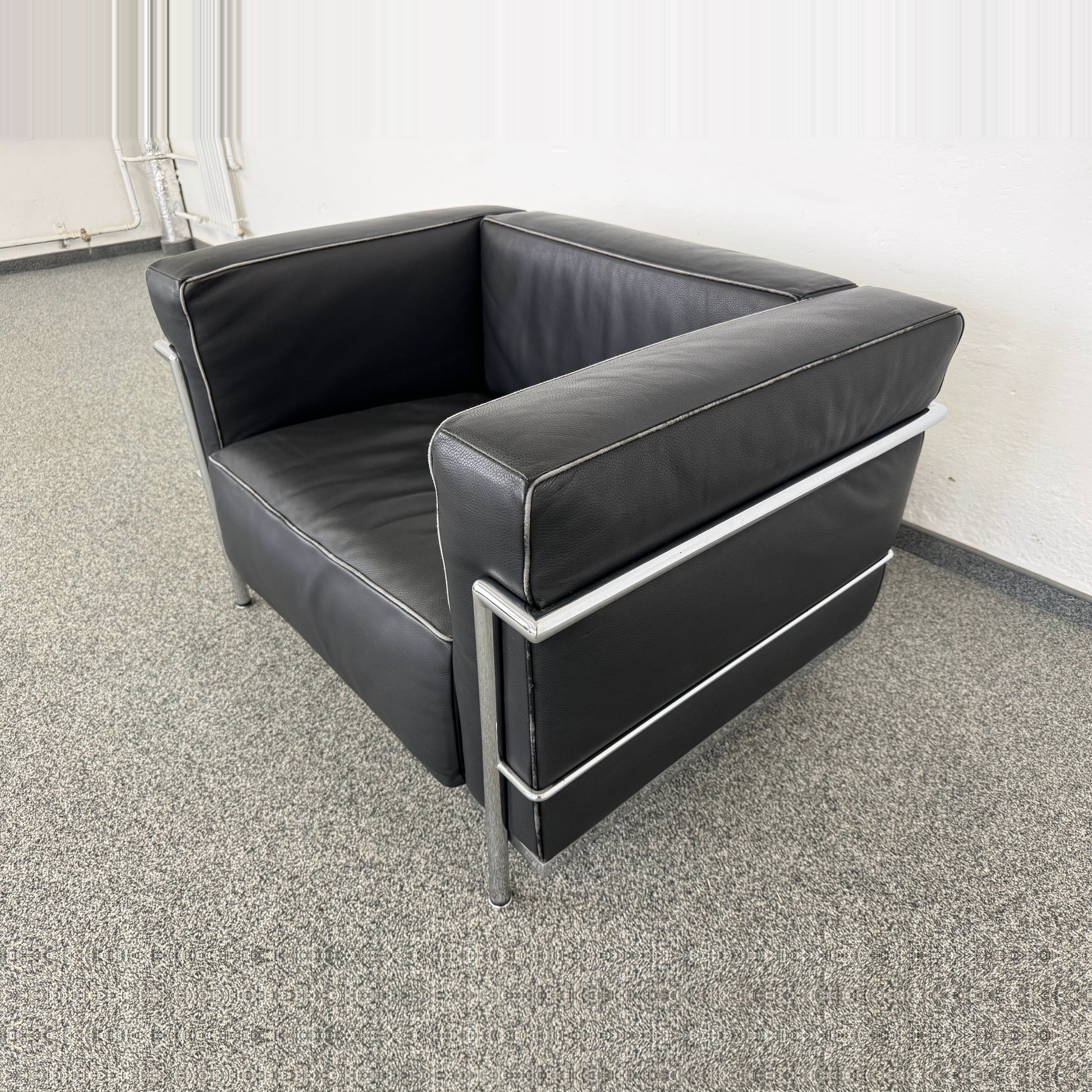 Top Design Classic Leder Sofa seitliche Ansicht