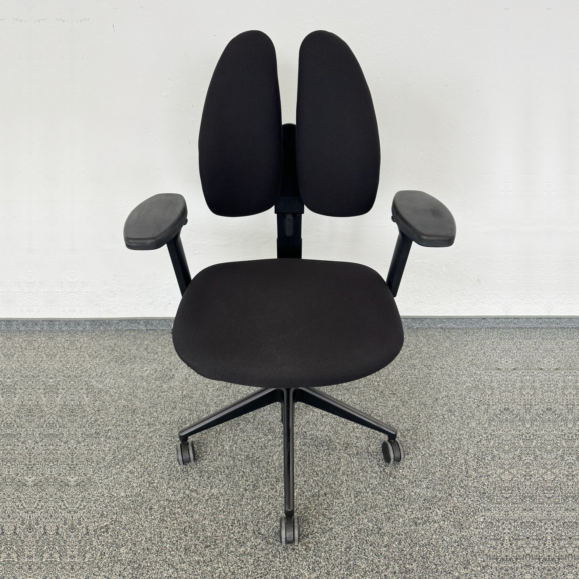 Rohde & Grahl Duo-Back Bürodrehstuhl Stoff Schwarz