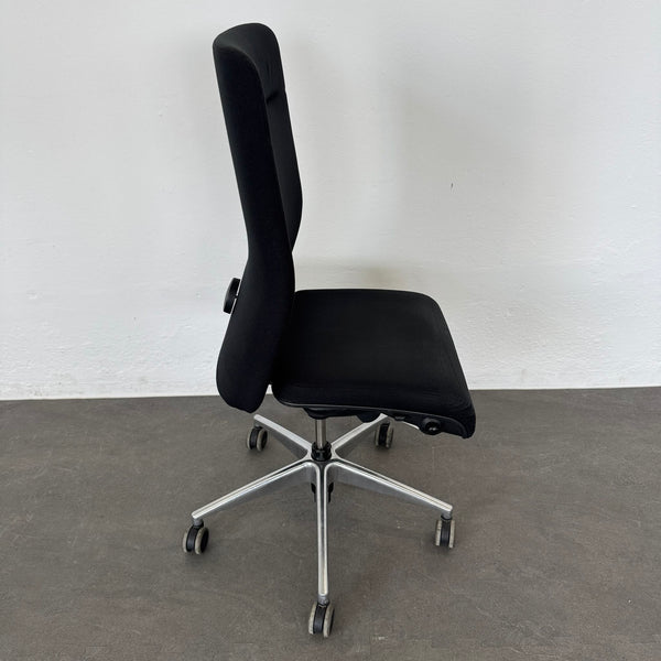 Girsberger Presto Bürodrehstuhl - mit Knopfschalter - Stoff Schwarz