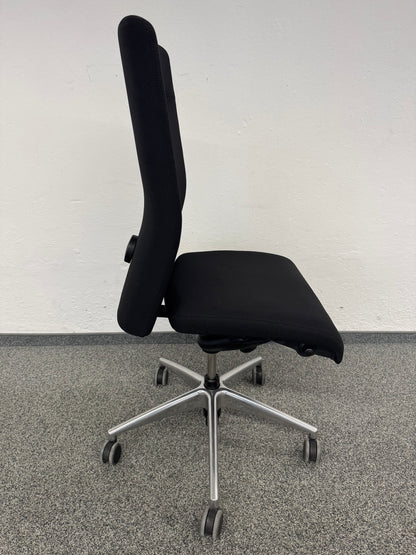 Girsberger Presto Bürodrehstuhl - mit Knopfschalter - Stoff Schwarz