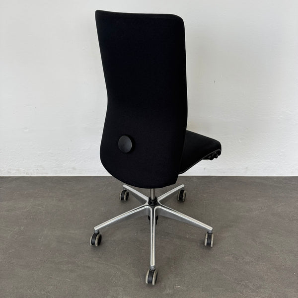 Girsberger Presto Bürodrehstuhl - mit Knopfschalter - Stoff Schwarz