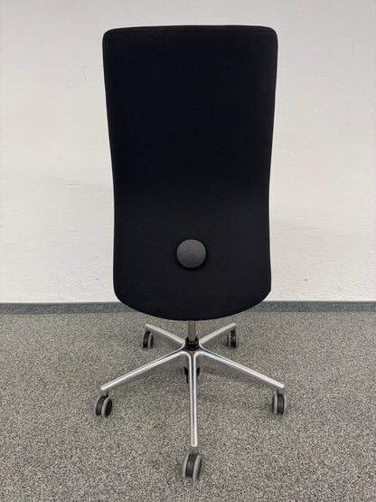 Girsberger Presto Bürodrehstuhl - mit Knopfschalter - Stoff Schwarz