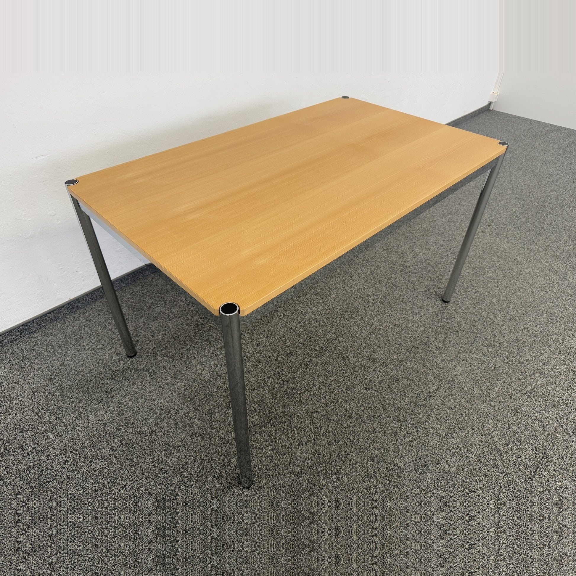 USM Haller Classic Schreibtisch Tischplatte Buchenfurnier