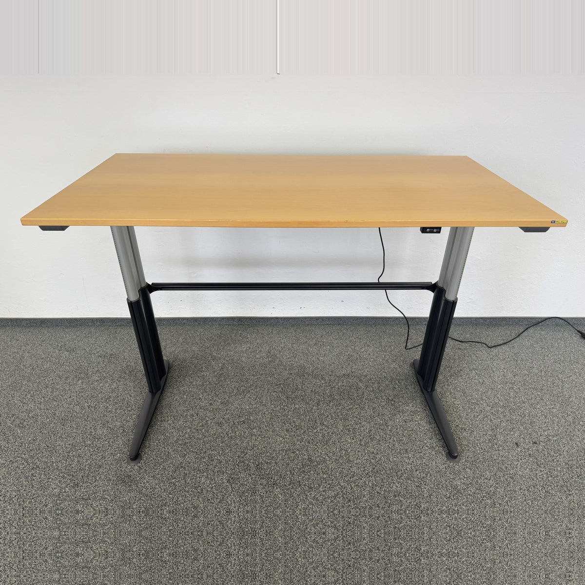 Sitag Ready Sitz-Steh Schreibtisch Spanplatte Buchenfurnier
