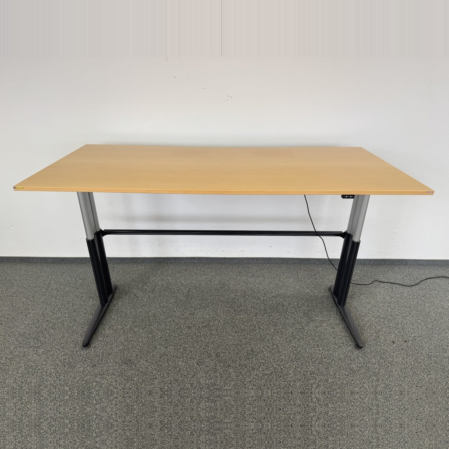 Sitag Ready Sitz-Steh Schreibtisch Spanplatte Buchenfurnier