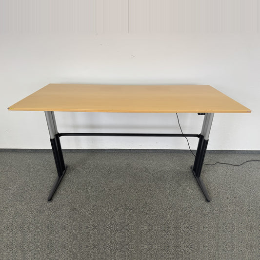 Sitag Ready Sitz-Steh Schreibtisch Spanplatte Buchenfurnier