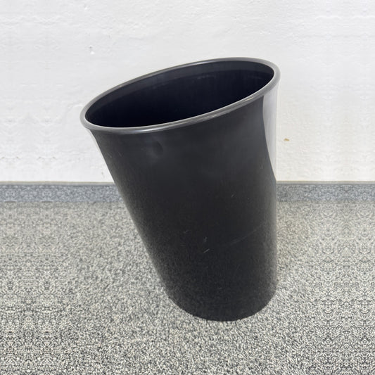 Top Design Elipse Abfalleimer aus Kunststoff Schwarz
