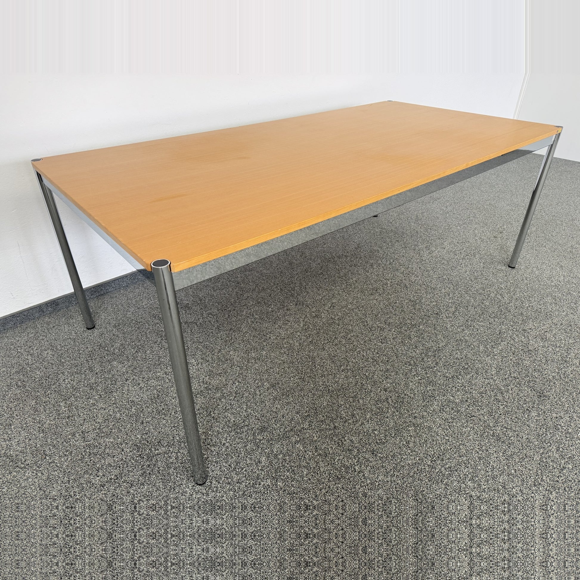 USM Haller Classic Schreibtisch Tischplatte Buchenfurnier