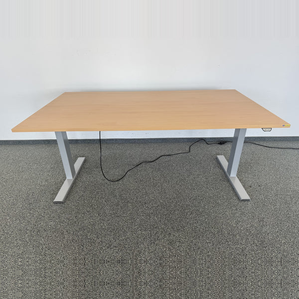 Interoffice Extend Sitz-Steh Schreibtisch 1800x900 mm Buchendekor