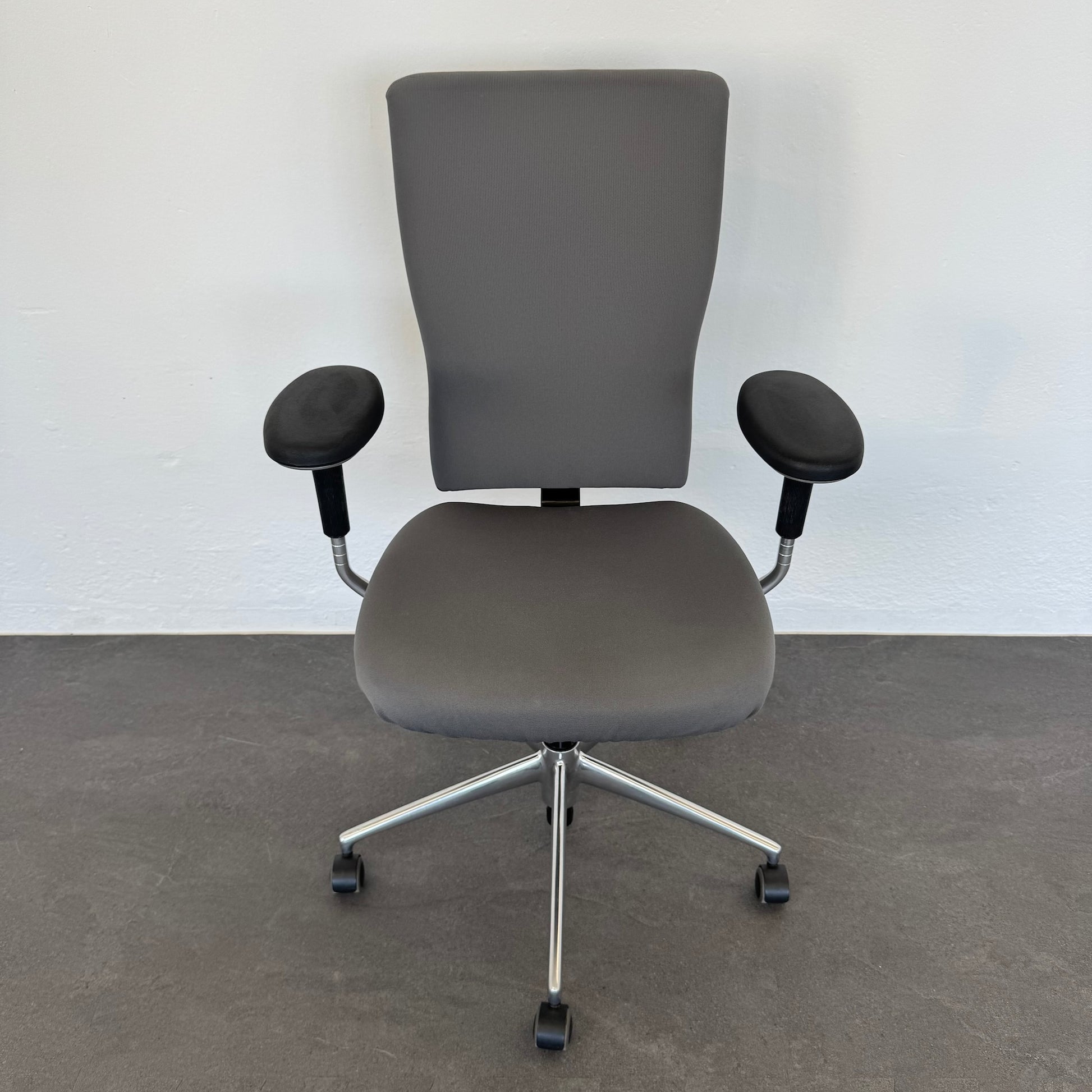 Vitra T-Chair Bürodrehstuhl Stoffbezug Anthrazit