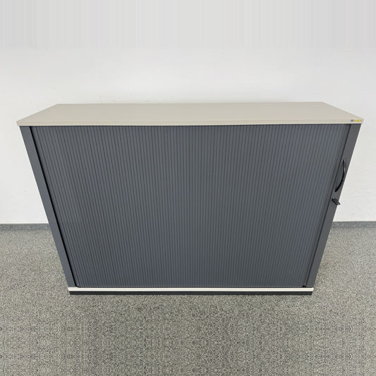 Steelcase Share It Lateralschrank Spanplatte Lichtgrau und Anthrazit