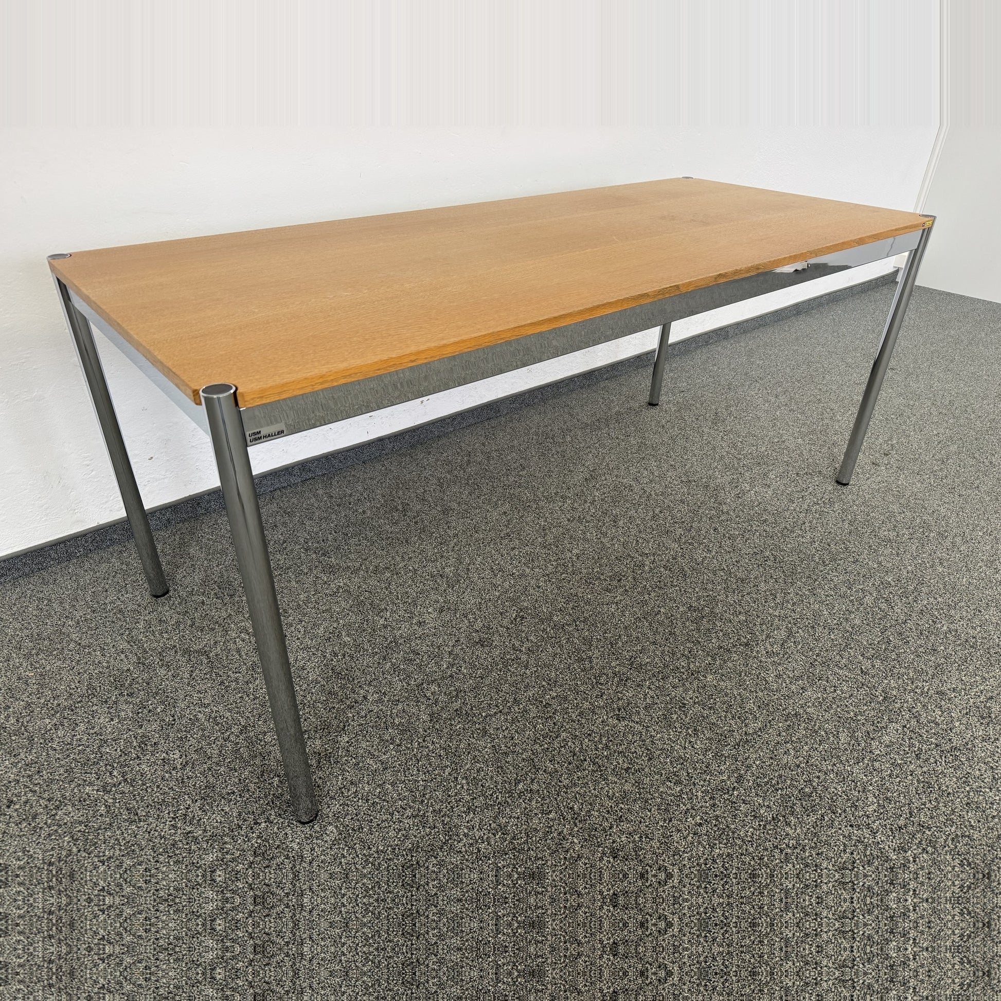 USM Haller Classic Schreibtisch Tischplatte Eiche Natur geölt