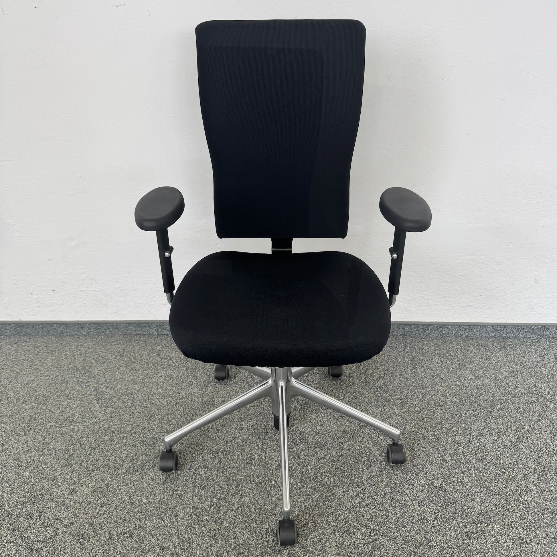 Vitra T-Chair Bürodrehstuhl Stoffbezug Schwarz