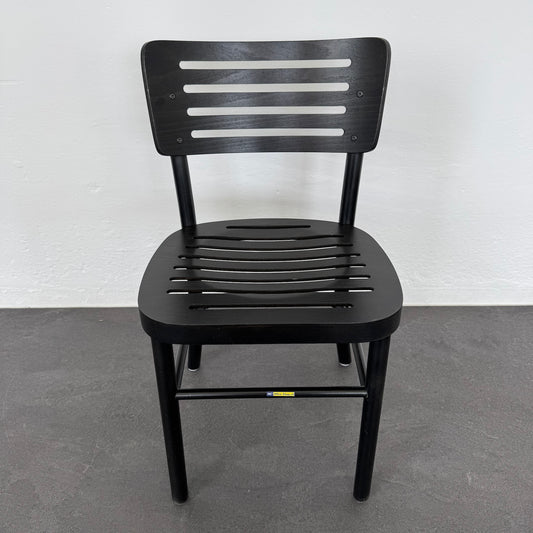 Top Design Classico Bistrostuhl aus Holz Schwarz