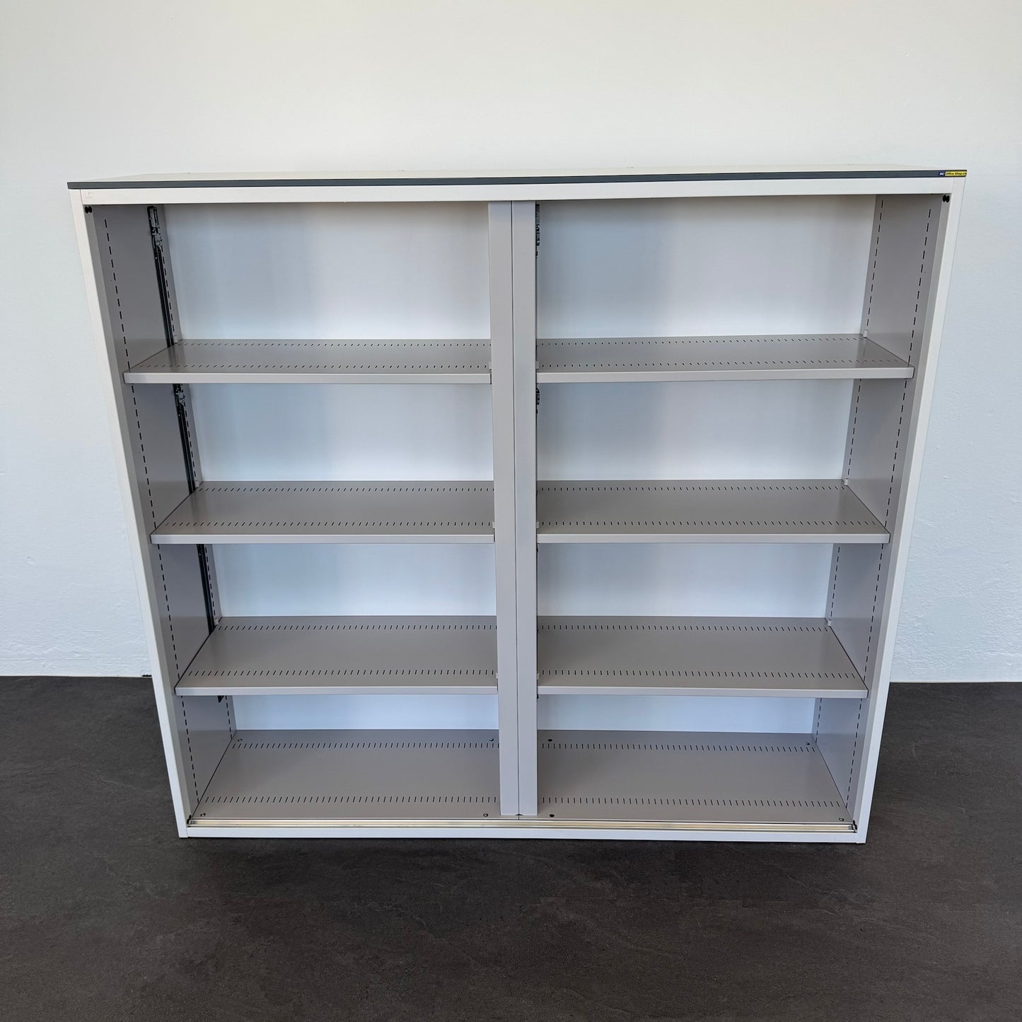 Lista Office Storage Akten-Regal Metall Weiss und Grau