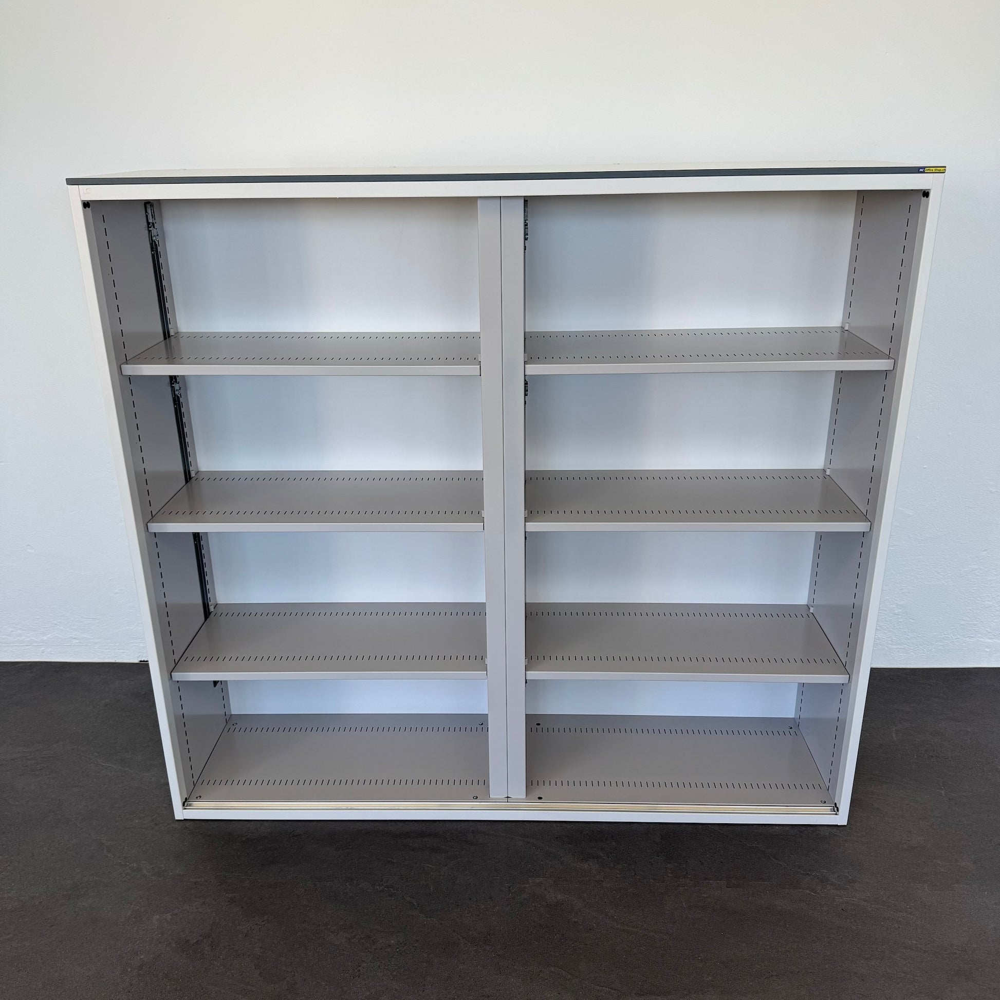 Lista Office Storage Akten-Regal Metall Weiss und Grau