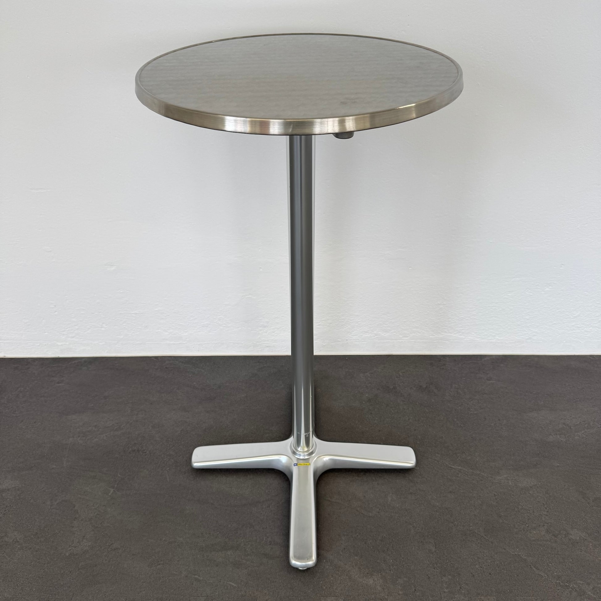 Top Design Classic Bistrostehtisch mit Aluminium Tischplatte
