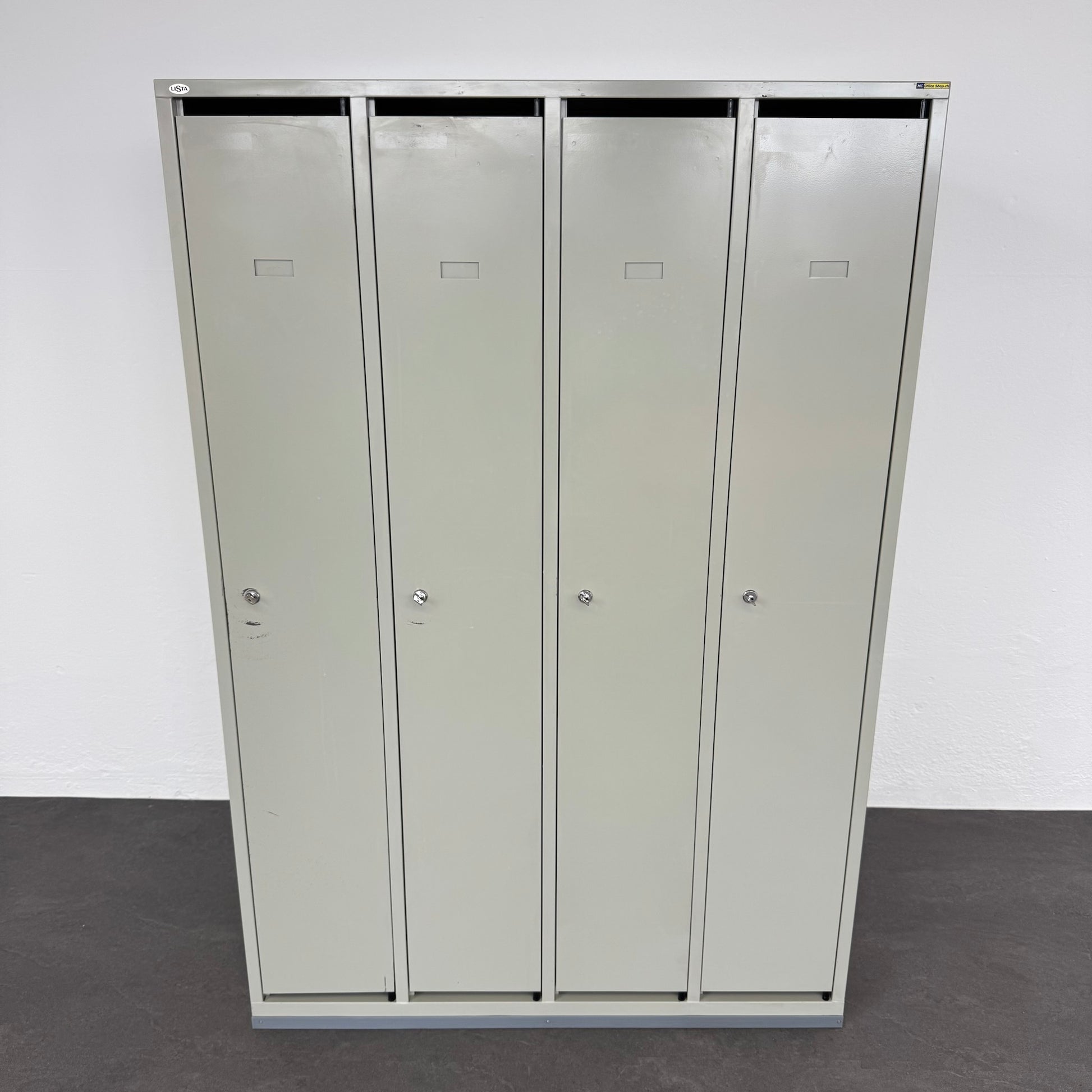 Lista Classic Garderobenschrank aus Metall Graugrün