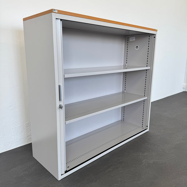 Lista Office LO Storage Lateralschrank 3-OH - 1200mm - Hellgrau - mit Schlüssel