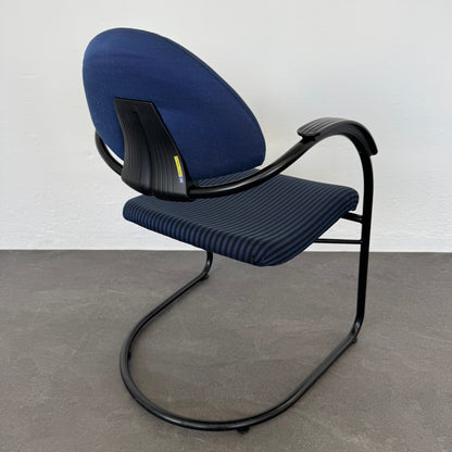Sitag Realino Freischwinger mit Rückenlehne Blau