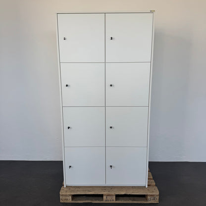 Palmberg Prisma 2 Lockerschrank aus Spanplatte Weiss