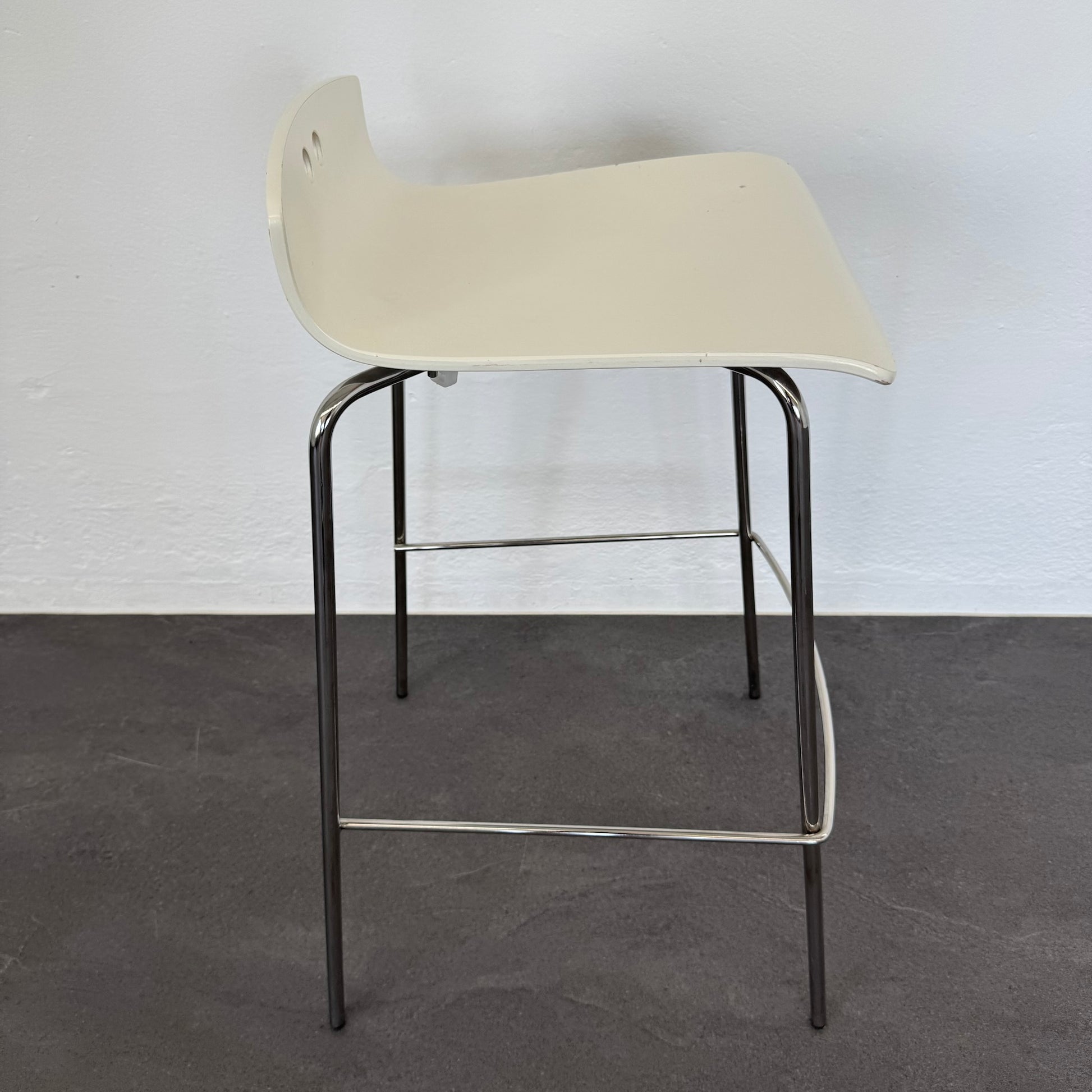 Top Design Classic Barhocker mit Gestell Metall Chrom glanz
